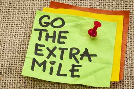 Going the extra mile